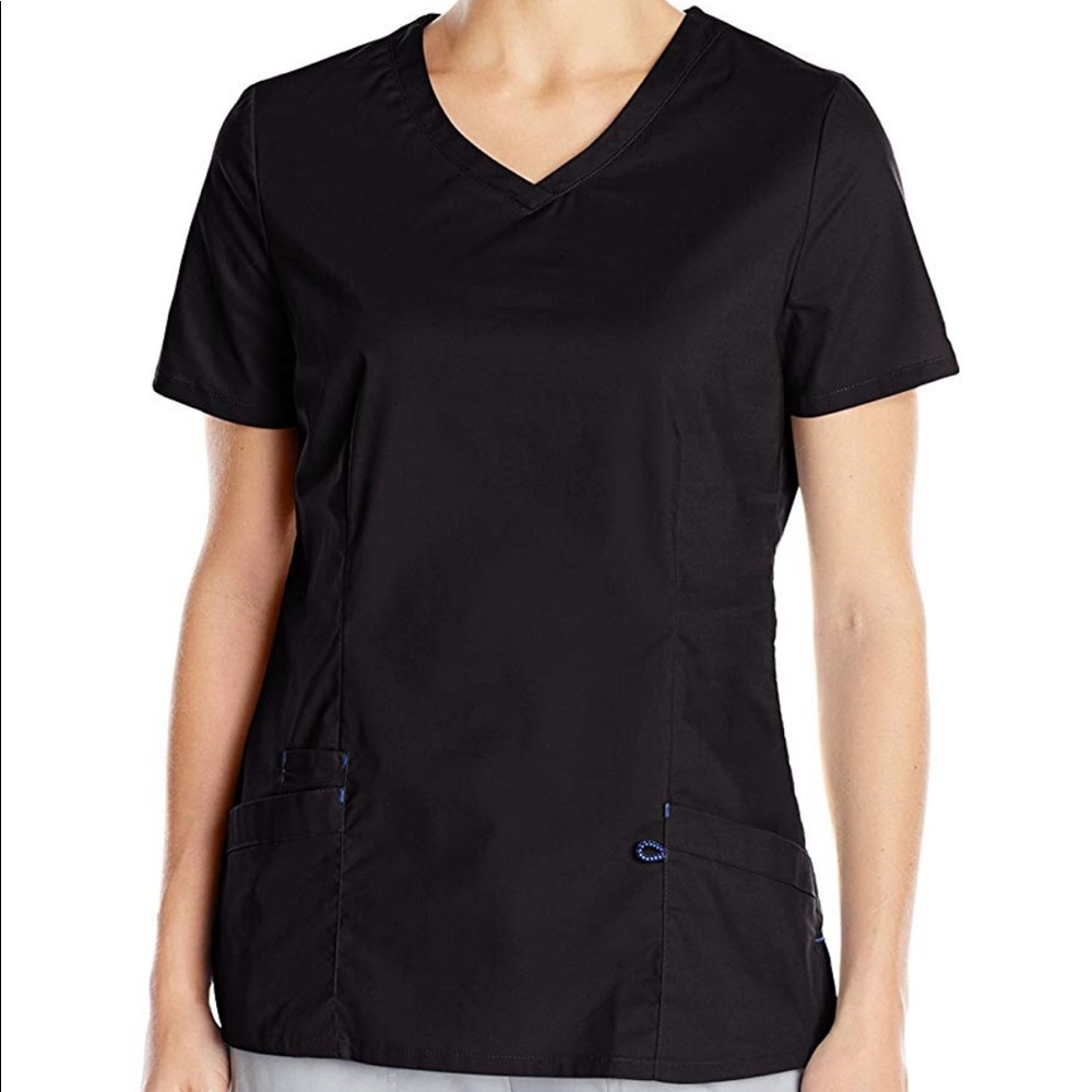 Landau WorkFlow Stretch Scrub Top Black (S) 🆕